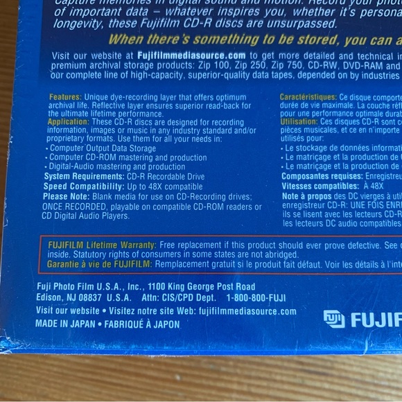 Fujifilm CD-R 10 Pack NWT - Picture 4 of 5